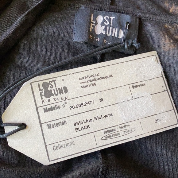 Lost and Found Italian Linen Draped Cardigan New - Picture 3 of 7